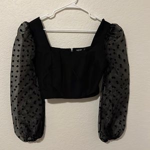 Square Did You Go Spotty Crop Top